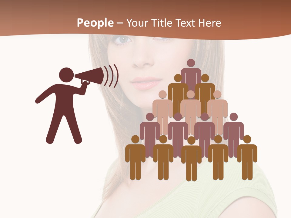 Woman Looking Girl PowerPoint Template