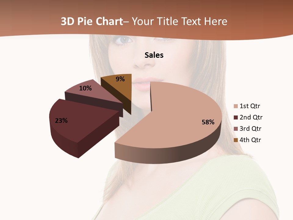 Woman Looking Girl PowerPoint Template