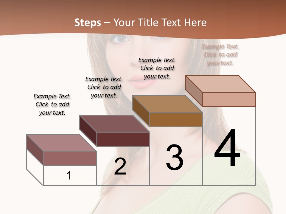 Woman Looking Girl PowerPoint Template