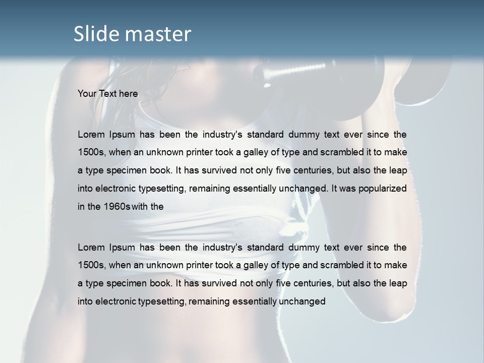 Style Weight Fashion PowerPoint Template