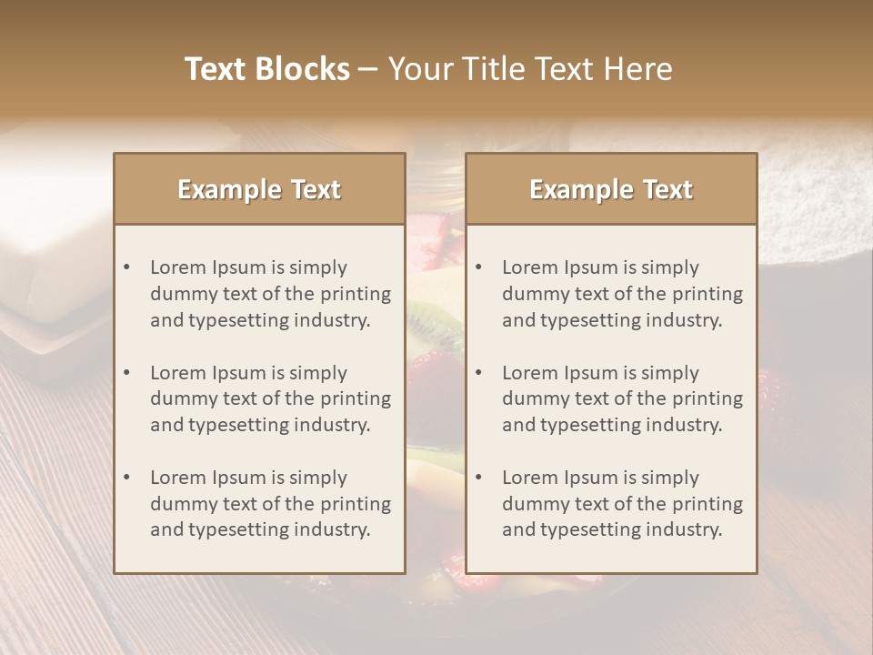 Kitchen Top Sugar PowerPoint Template