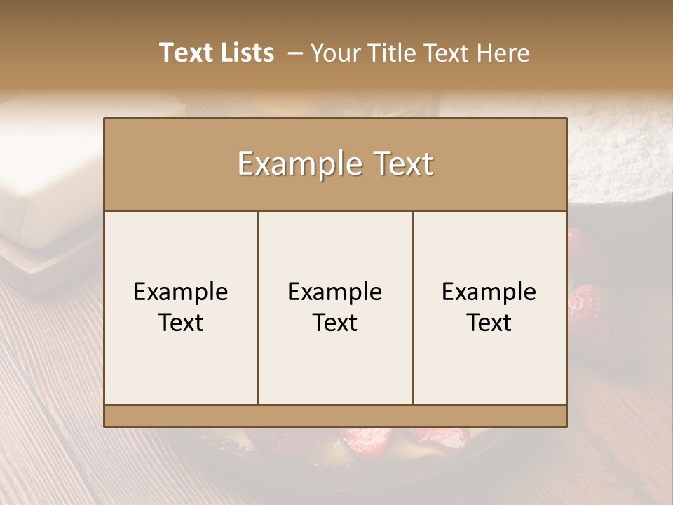 Kitchen Top Sugar PowerPoint Template