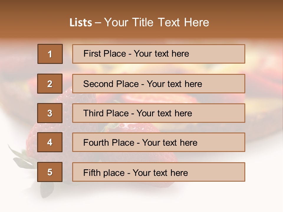 Fresh Crust Sweet PowerPoint Template