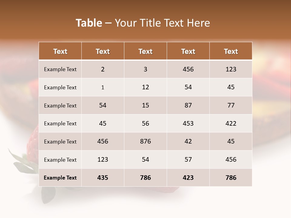 Fresh Crust Sweet PowerPoint Template