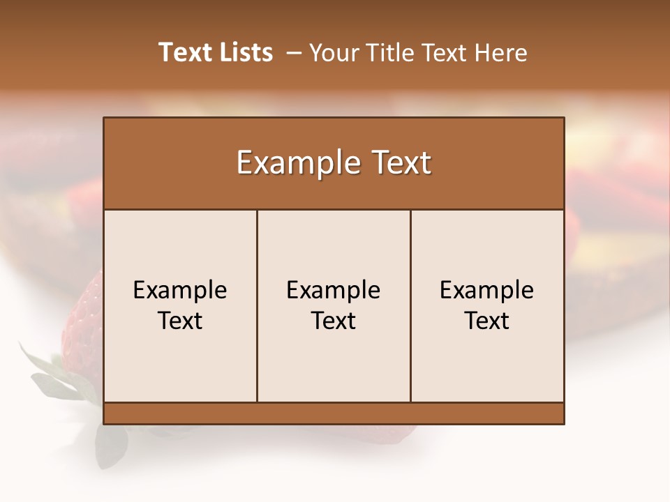 Fresh Crust Sweet PowerPoint Template