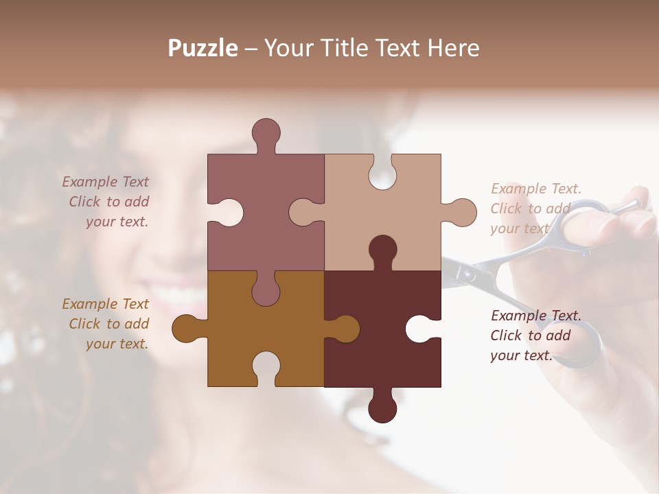 Haircut One Hairdressing Saloon PowerPoint Template