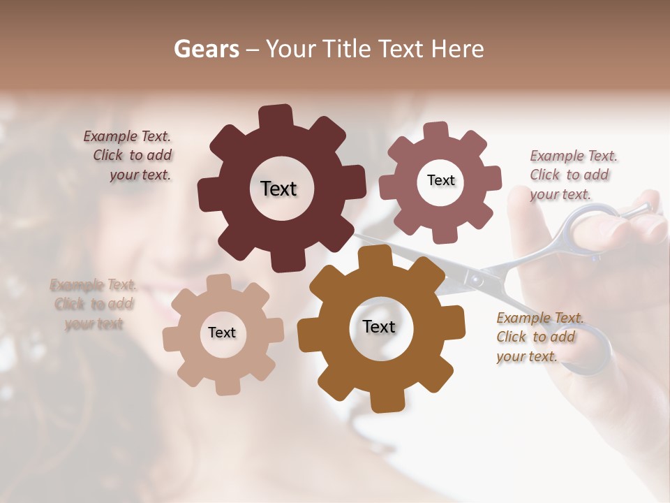 Haircut One Hairdressing Saloon PowerPoint Template