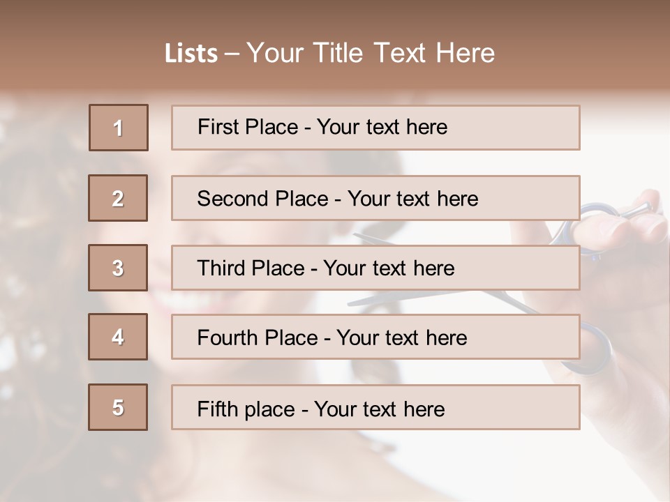 Haircut One Hairdressing Saloon PowerPoint Template