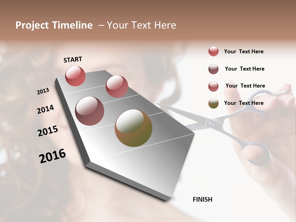 Haircut One Hairdressing Saloon PowerPoint Template