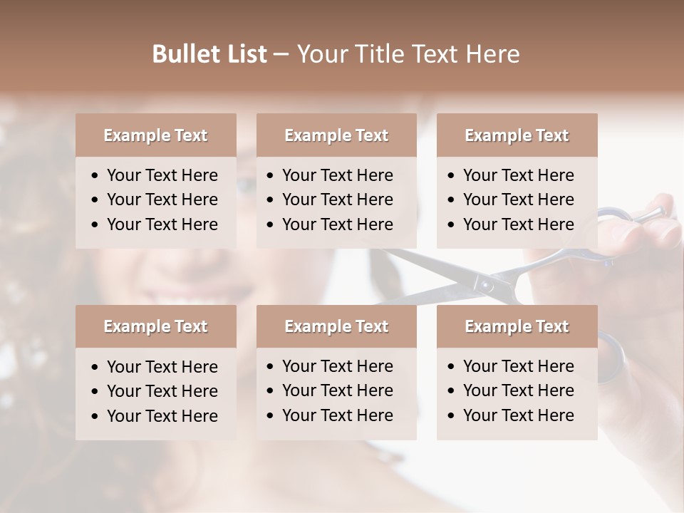 Haircut One Hairdressing Saloon PowerPoint Template