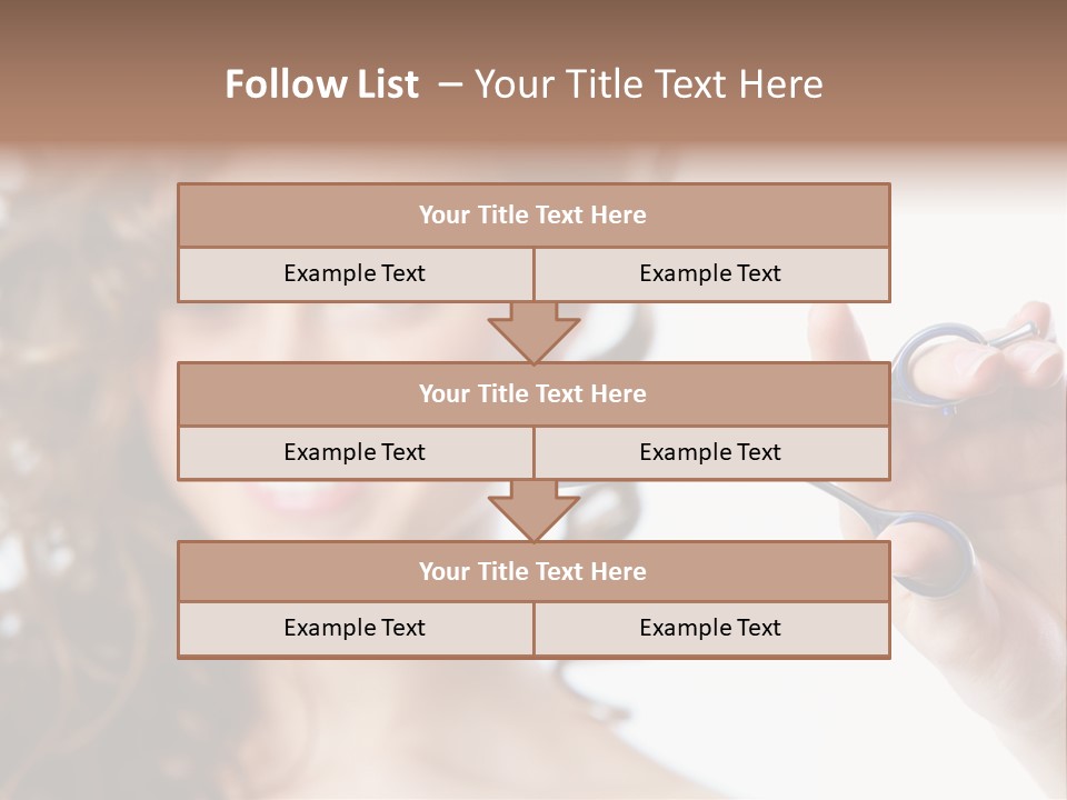 Haircut One Hairdressing Saloon PowerPoint Template