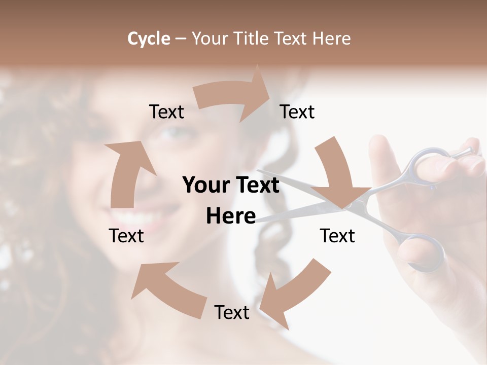 Haircut One Hairdressing Saloon PowerPoint Template