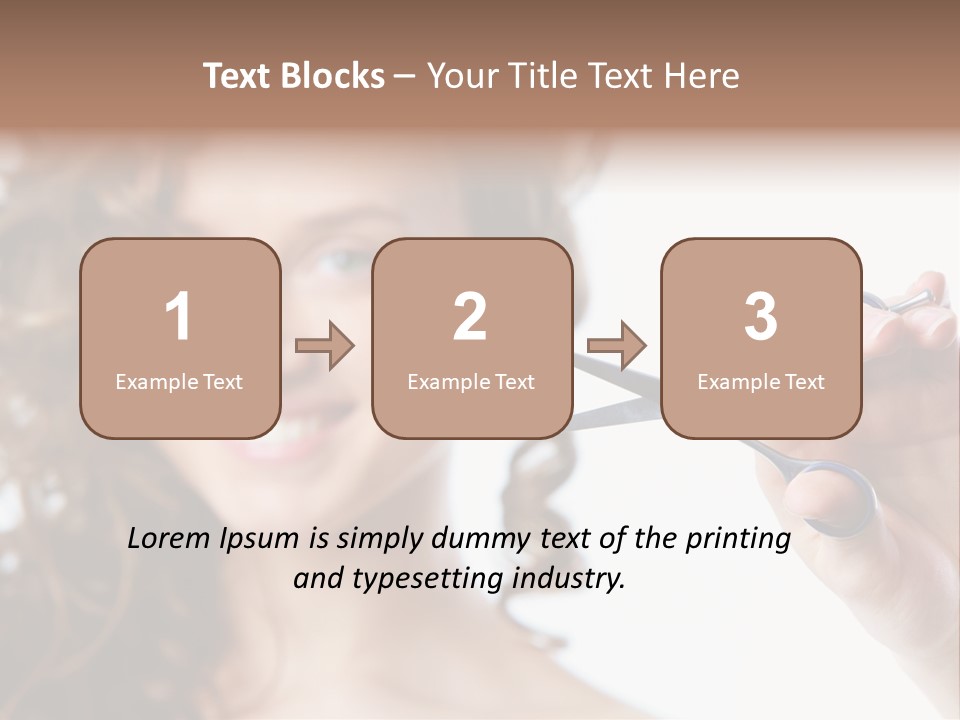 Haircut One Hairdressing Saloon PowerPoint Template