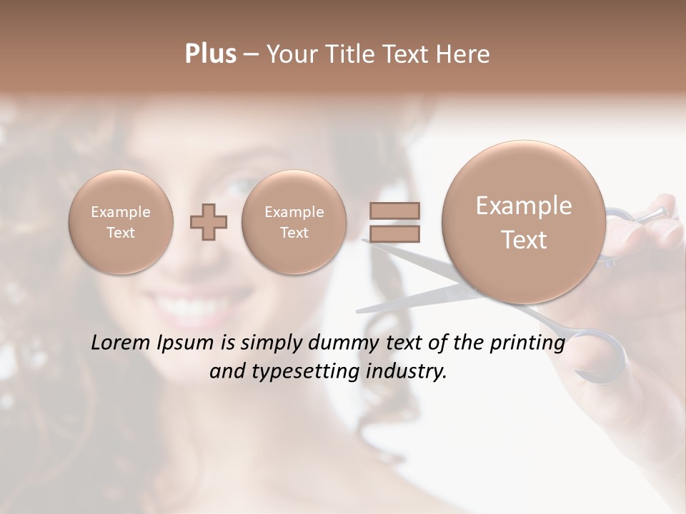 Haircut One Hairdressing Saloon PowerPoint Template