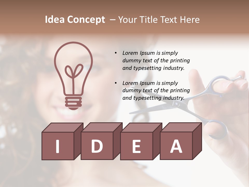 Haircut One Hairdressing Saloon PowerPoint Template