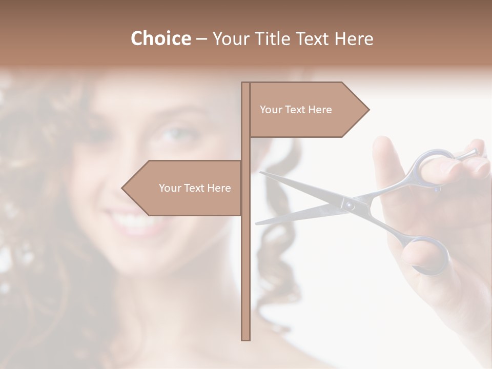 Haircut One Hairdressing Saloon PowerPoint Template