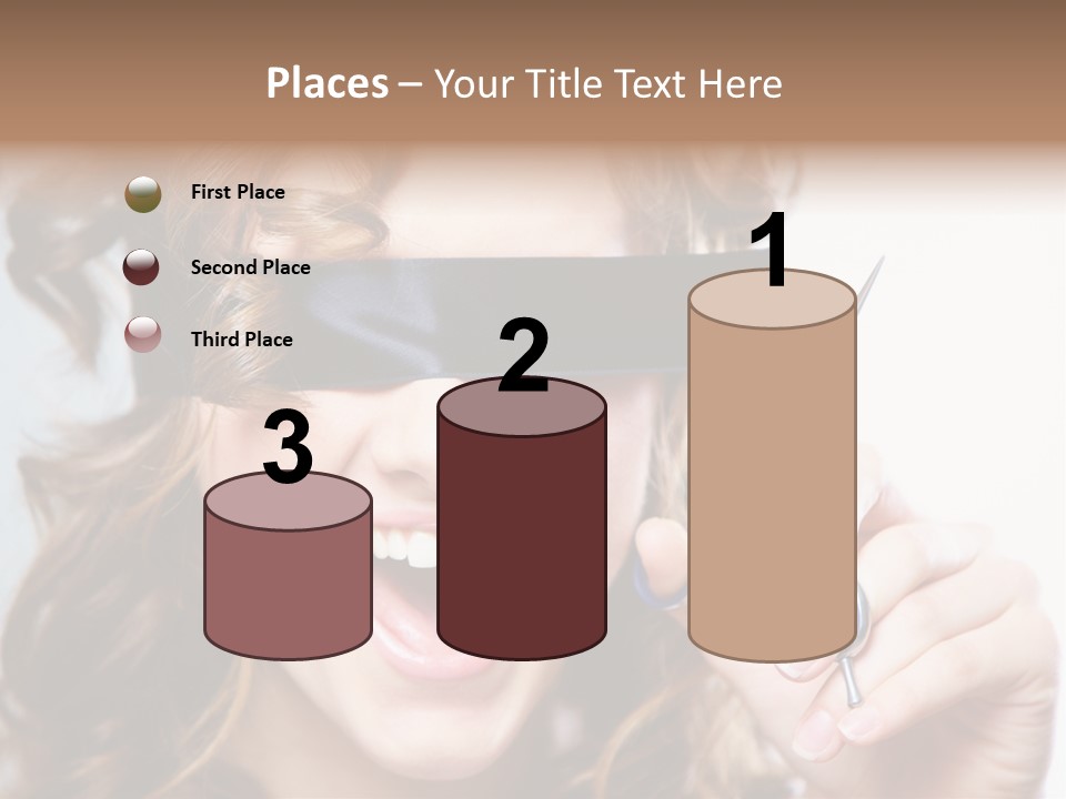 Seeing Female Scream PowerPoint Template