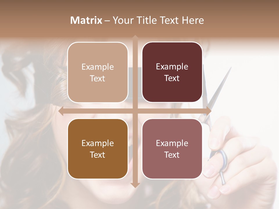 Seeing Female Scream PowerPoint Template