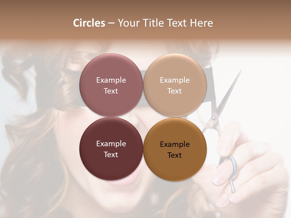 Seeing Female Scream PowerPoint Template