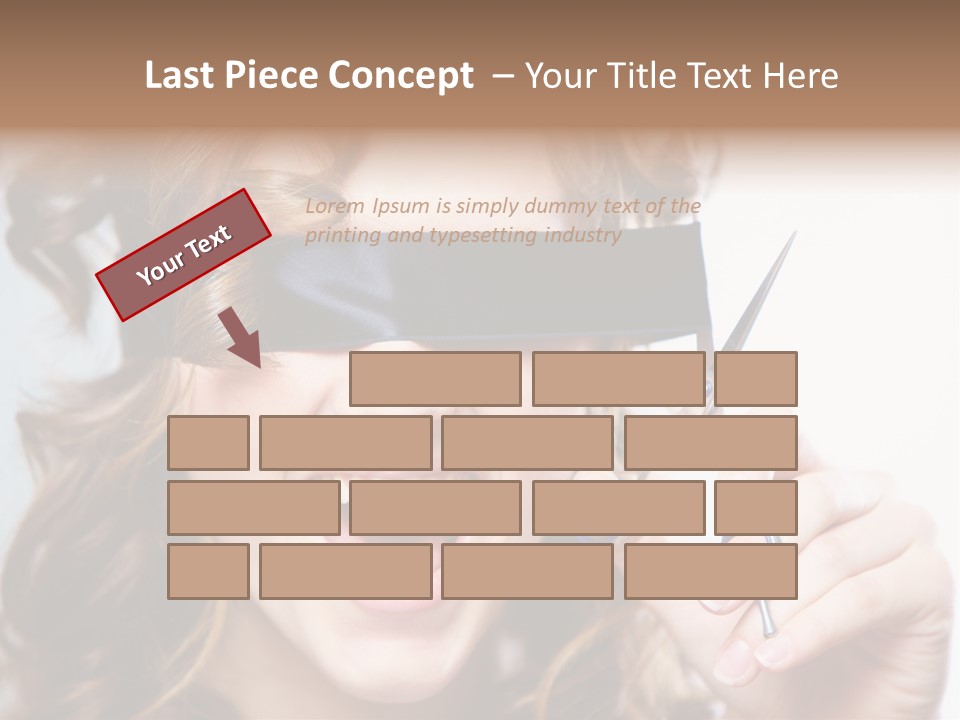 Seeing Female Scream PowerPoint Template