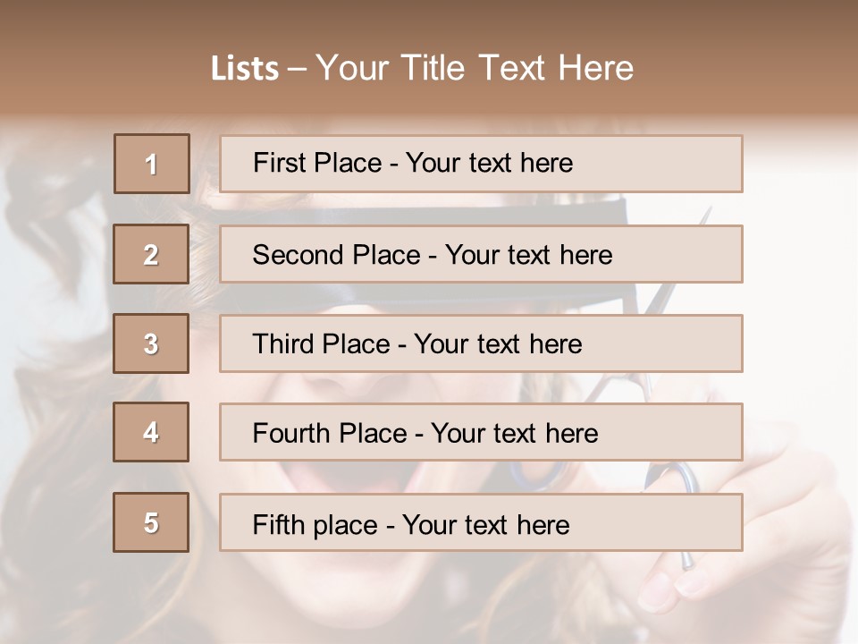 Seeing Female Scream PowerPoint Template