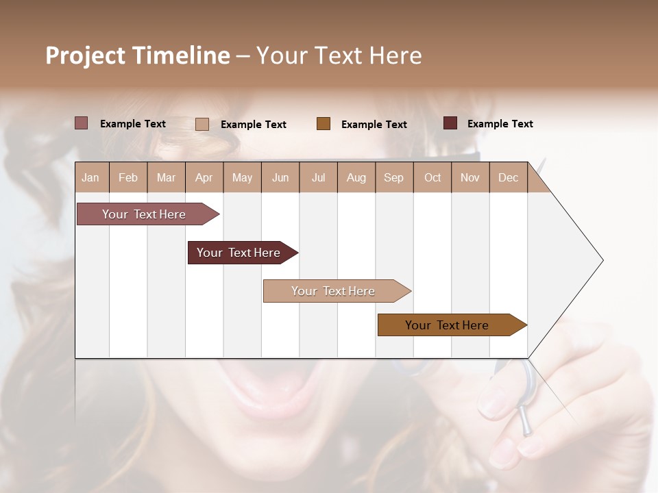 Seeing Female Scream PowerPoint Template