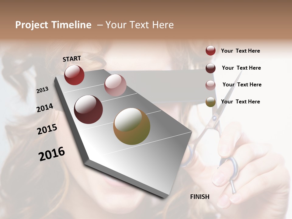 Seeing Female Scream PowerPoint Template