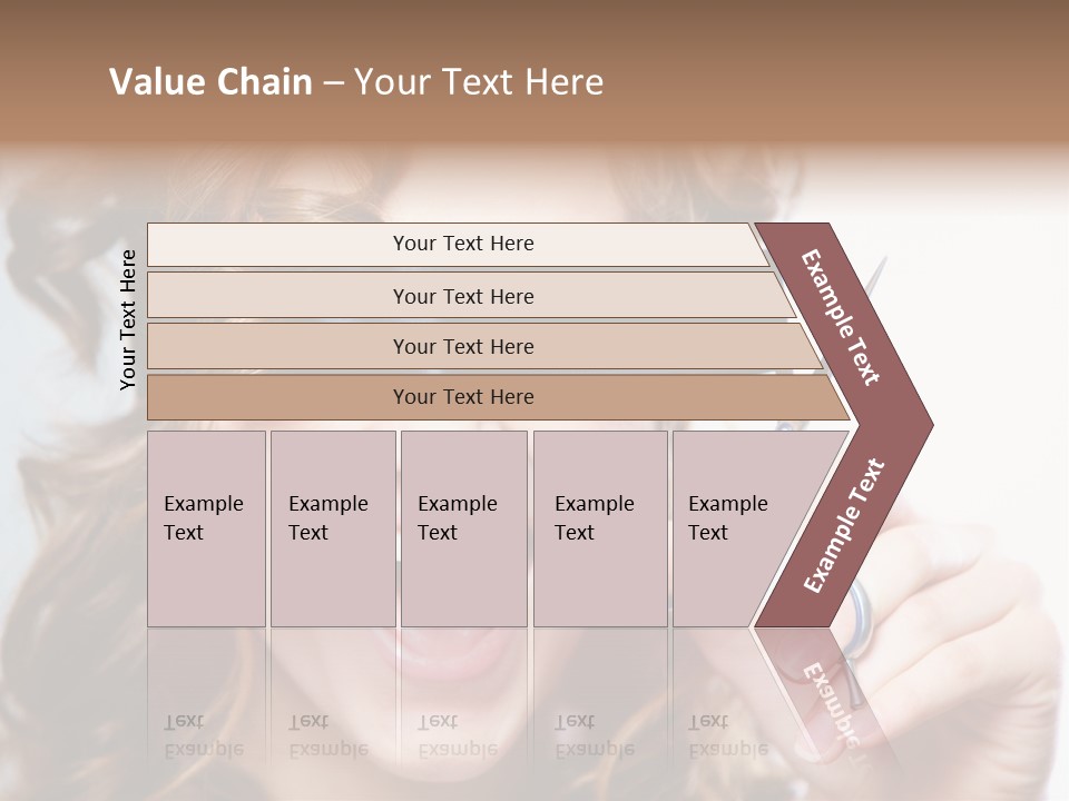 Seeing Female Scream PowerPoint Template