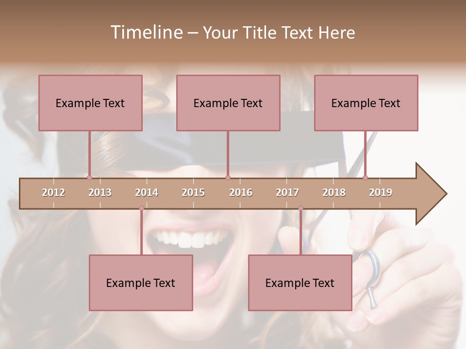 Seeing Female Scream PowerPoint Template