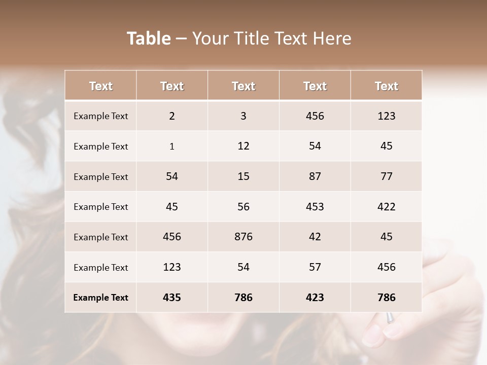 Seeing Female Scream PowerPoint Template