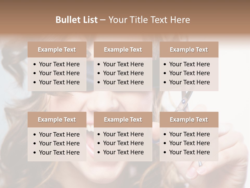 Seeing Female Scream PowerPoint Template