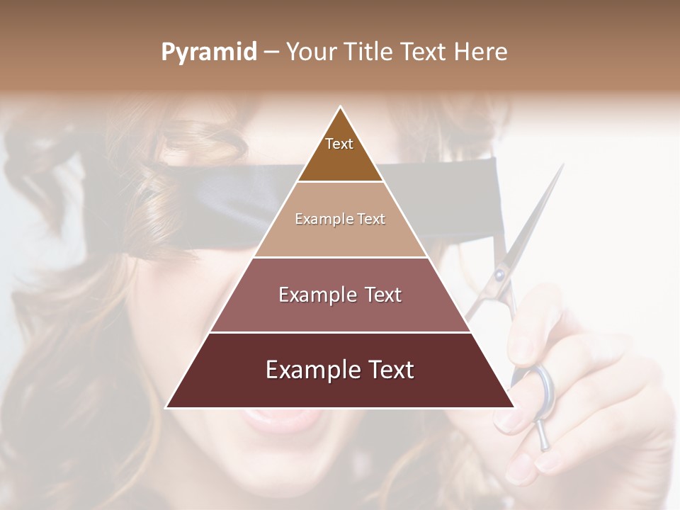Seeing Female Scream PowerPoint Template