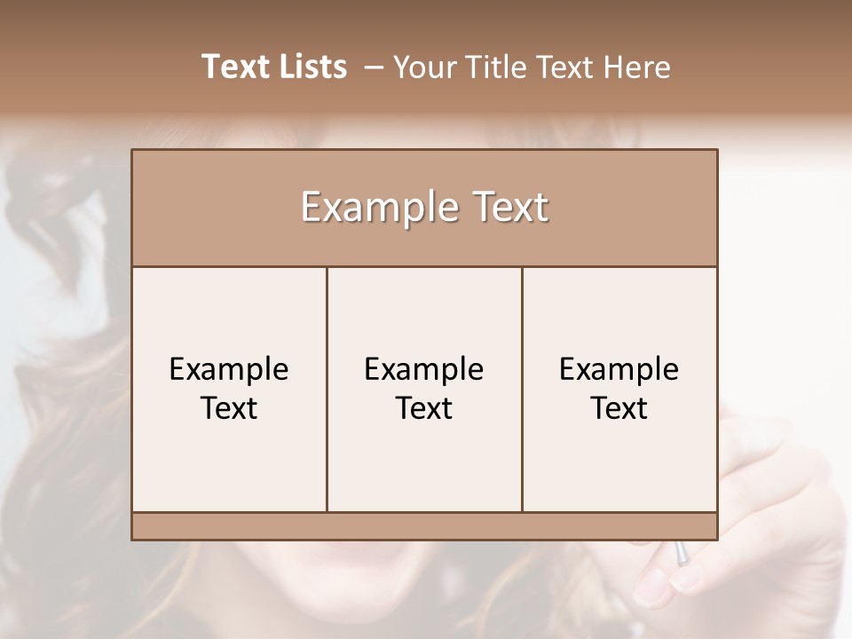 Seeing Female Scream PowerPoint Template