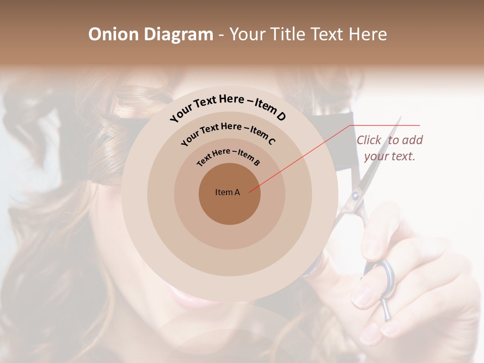 Seeing Female Scream PowerPoint Template