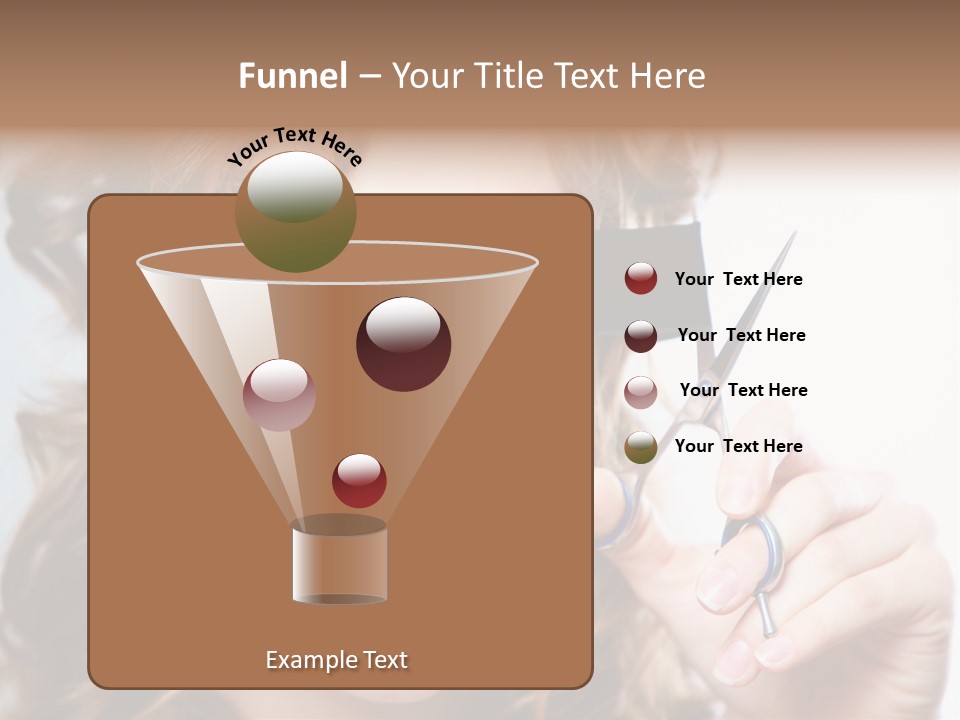 Seeing Female Scream PowerPoint Template