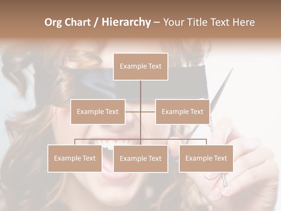 Seeing Female Scream PowerPoint Template