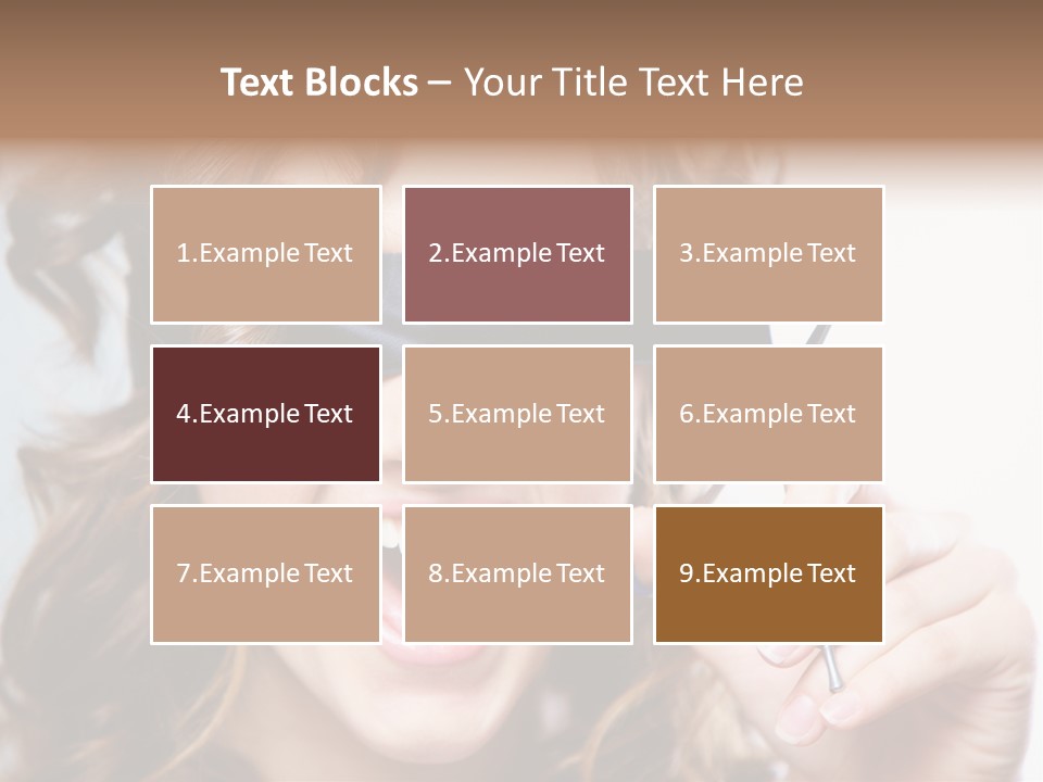Seeing Female Scream PowerPoint Template