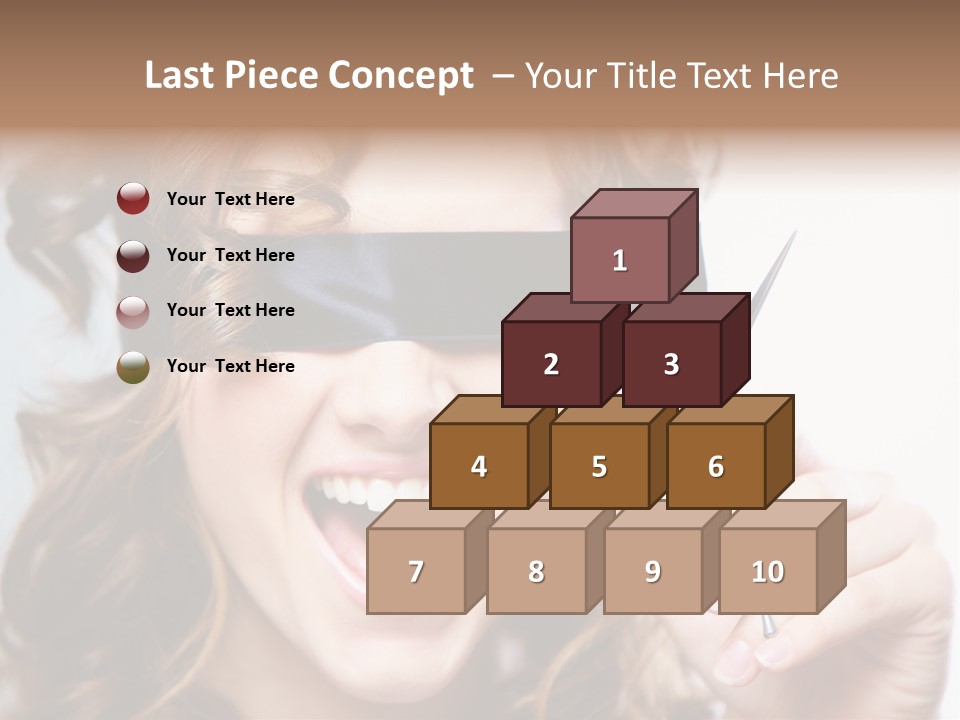 Seeing Female Scream PowerPoint Template