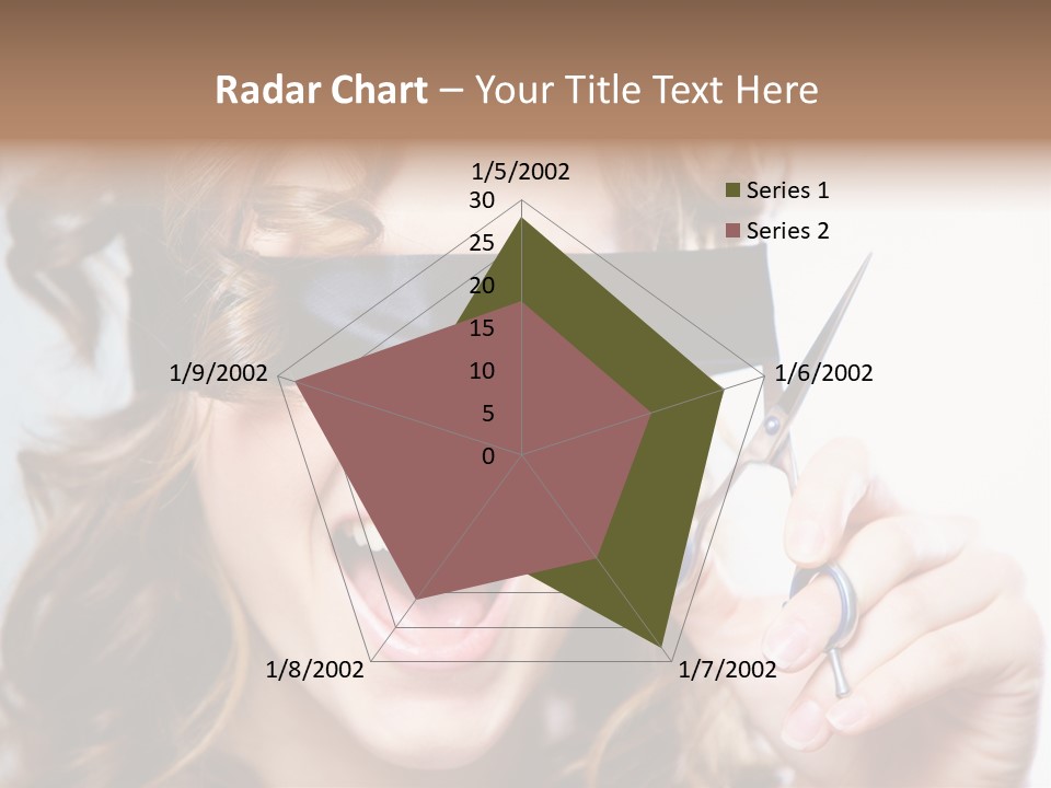 Seeing Female Scream PowerPoint Template