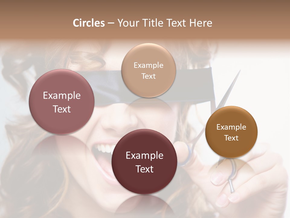 Seeing Female Scream PowerPoint Template