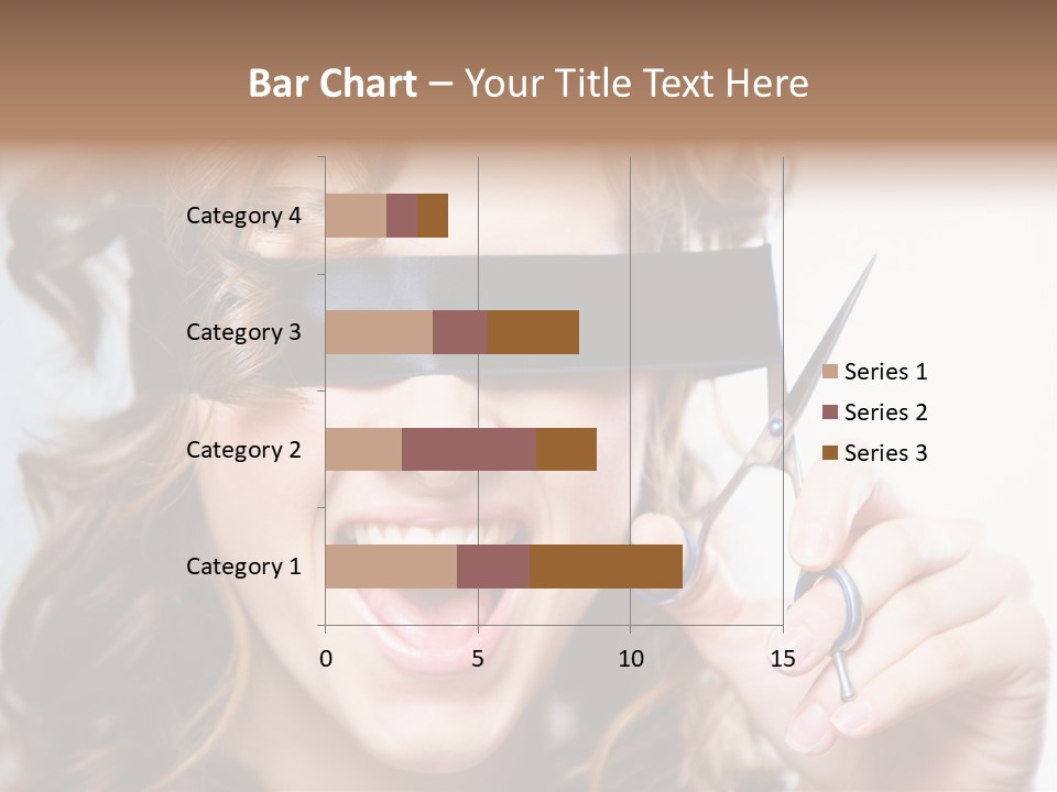 Seeing Female Scream PowerPoint Template