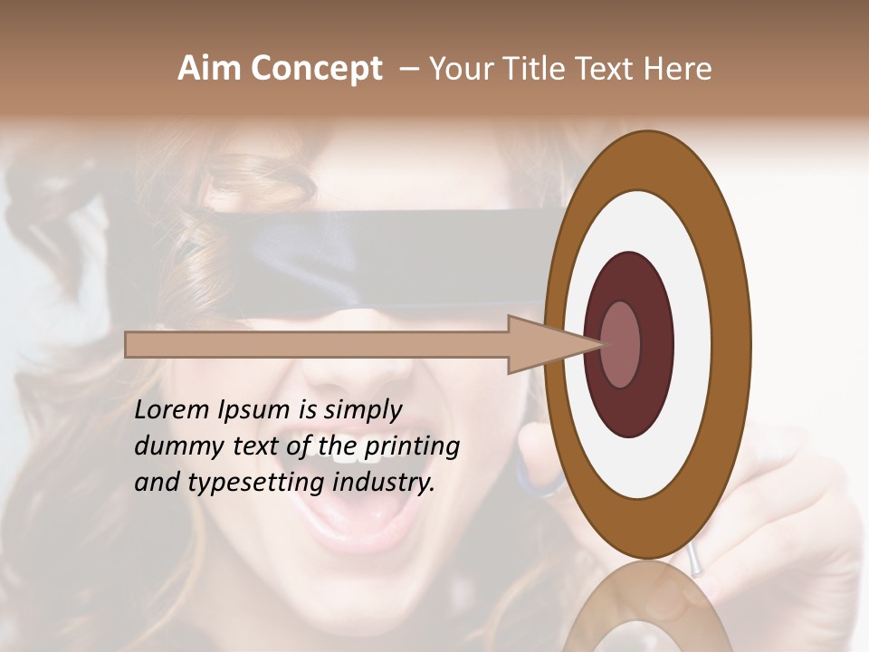 Seeing Female Scream PowerPoint Template