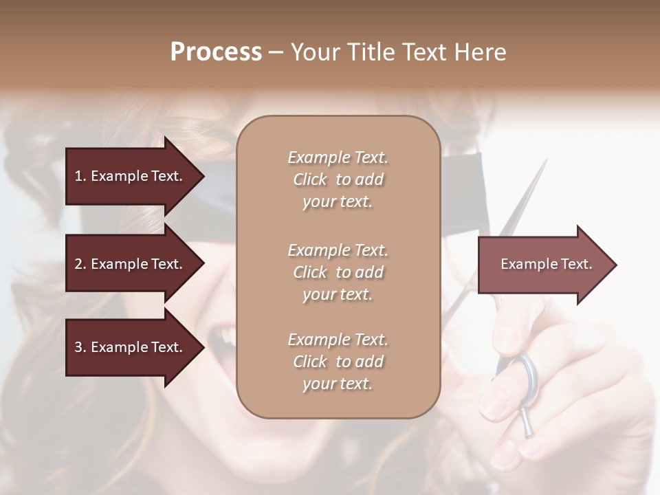 Seeing Female Scream PowerPoint Template