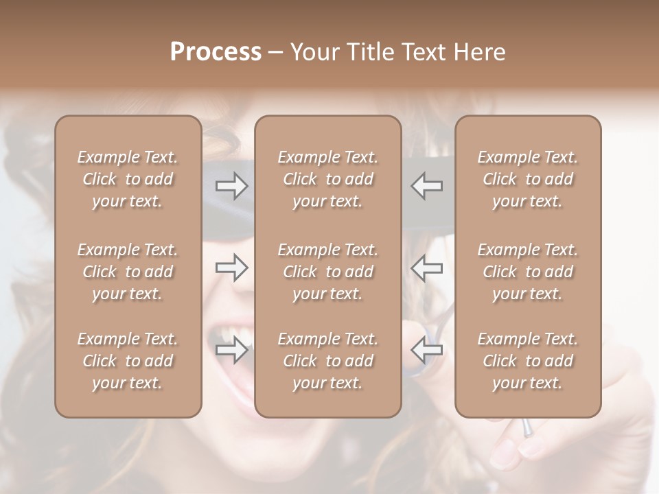 Seeing Female Scream PowerPoint Template