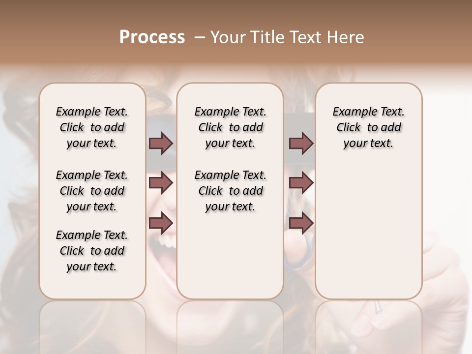 Seeing Female Scream PowerPoint Template
