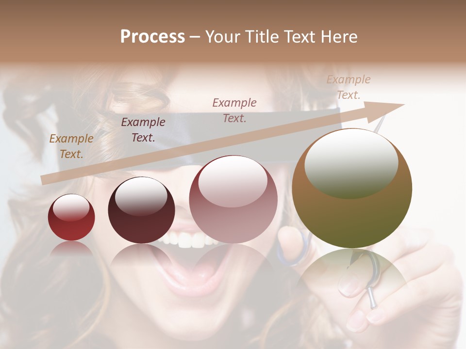 Seeing Female Scream PowerPoint Template