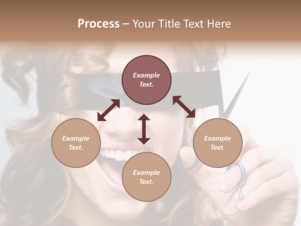 Seeing Female Scream PowerPoint Template