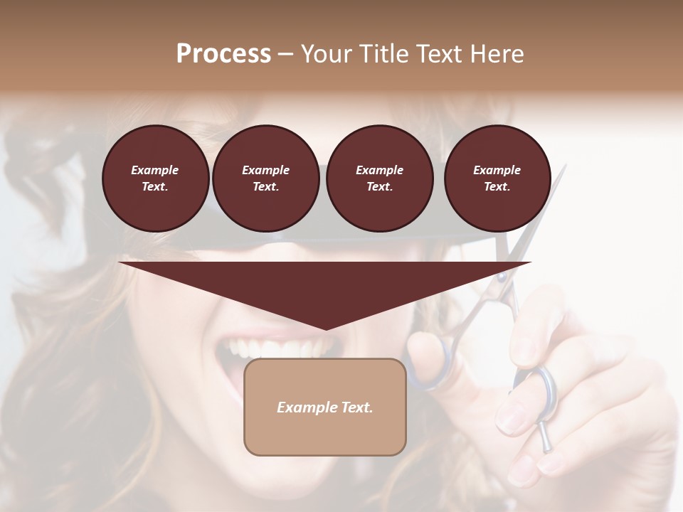 Seeing Female Scream PowerPoint Template