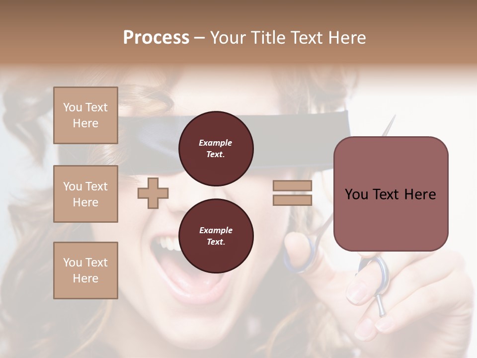 Seeing Female Scream PowerPoint Template