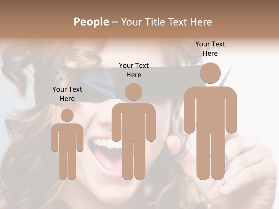 Seeing Female Scream PowerPoint Template